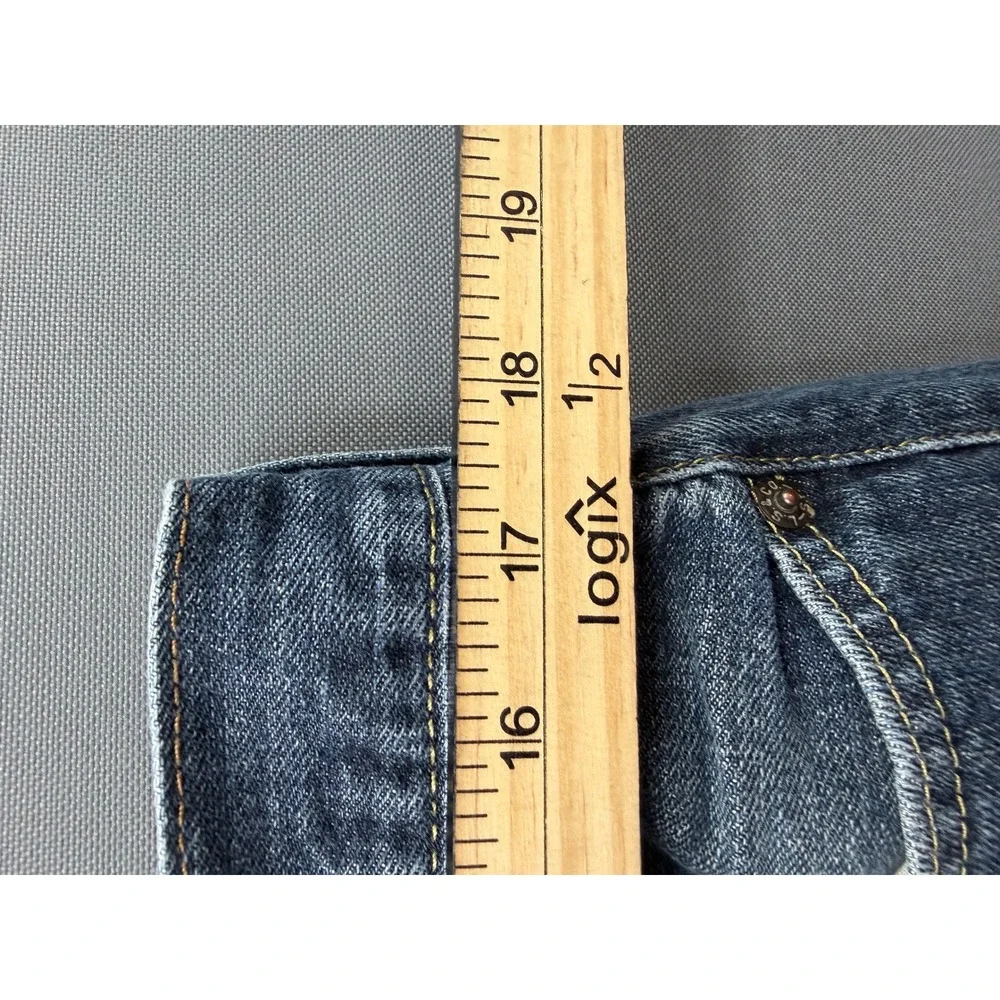 Levi's Vintage 514 Slim Straight Jeans Mens Blue Medium Wash 35x29